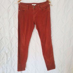 Cabi rust orange stretch cod skinny pant